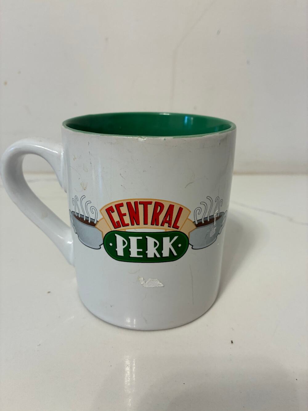 Friends Central Perk Coffee Mug 16 oz Ceramic Phoebe Rachel New